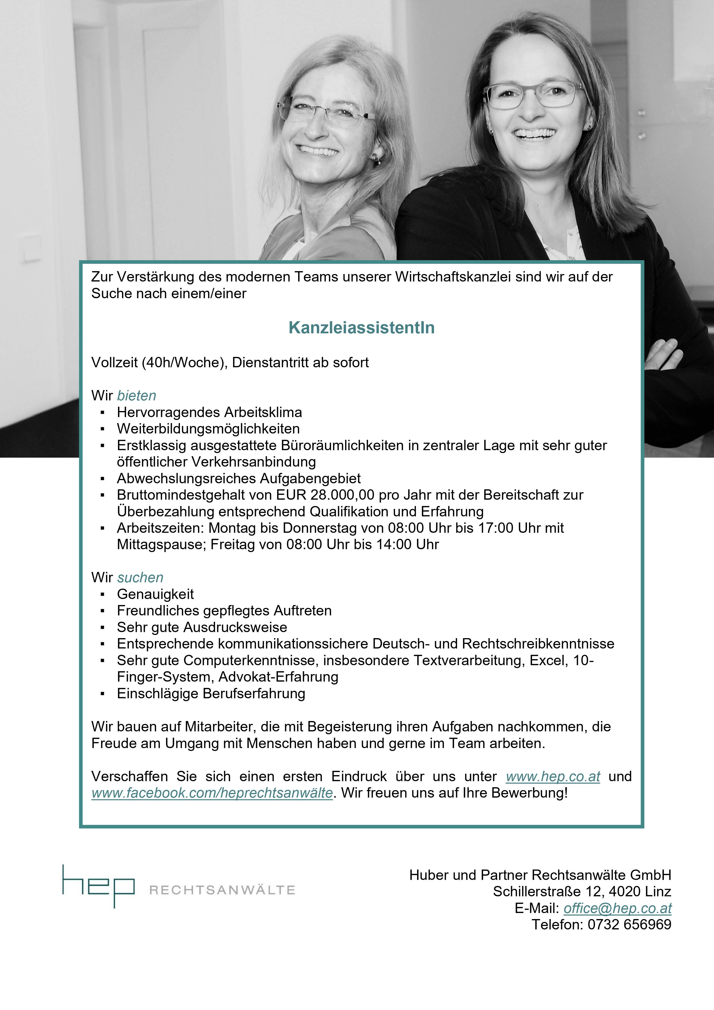 Ausschreibung Sekretariat